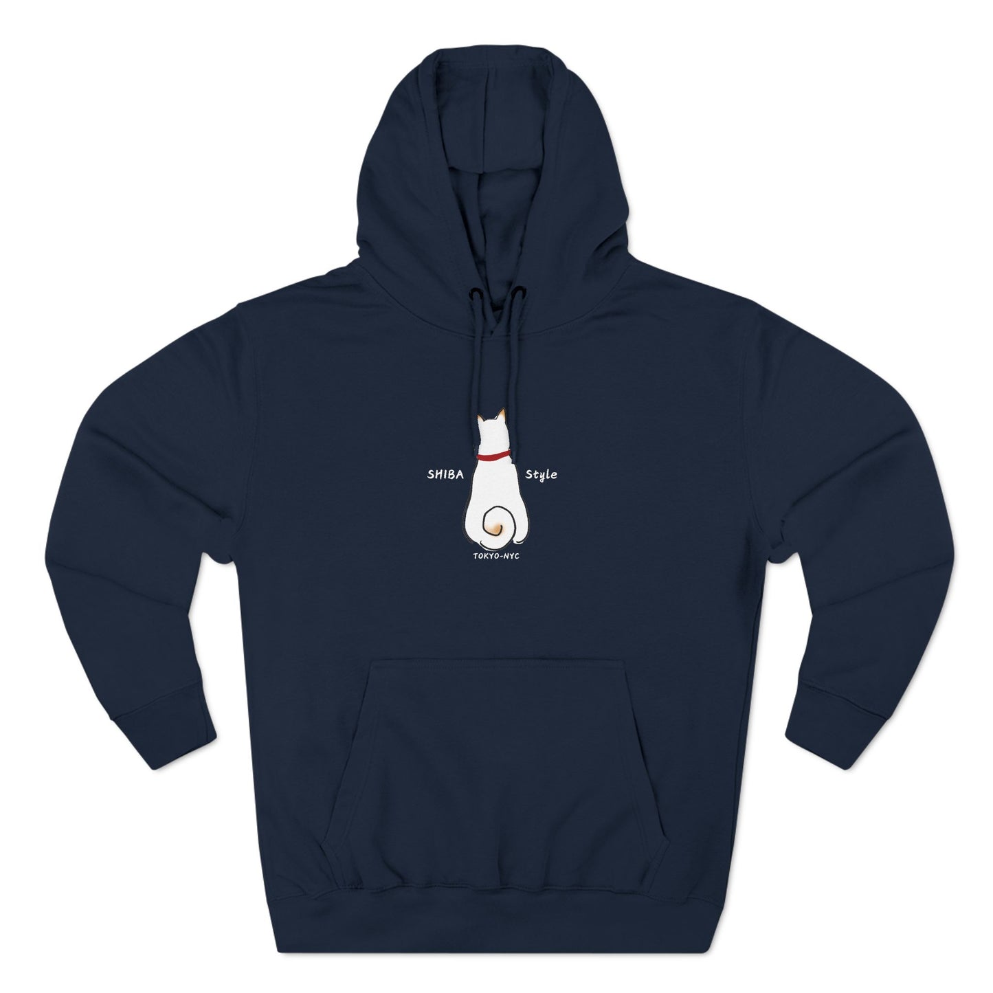 Fleece Hoodie (CREAM SHIBA Style logo)