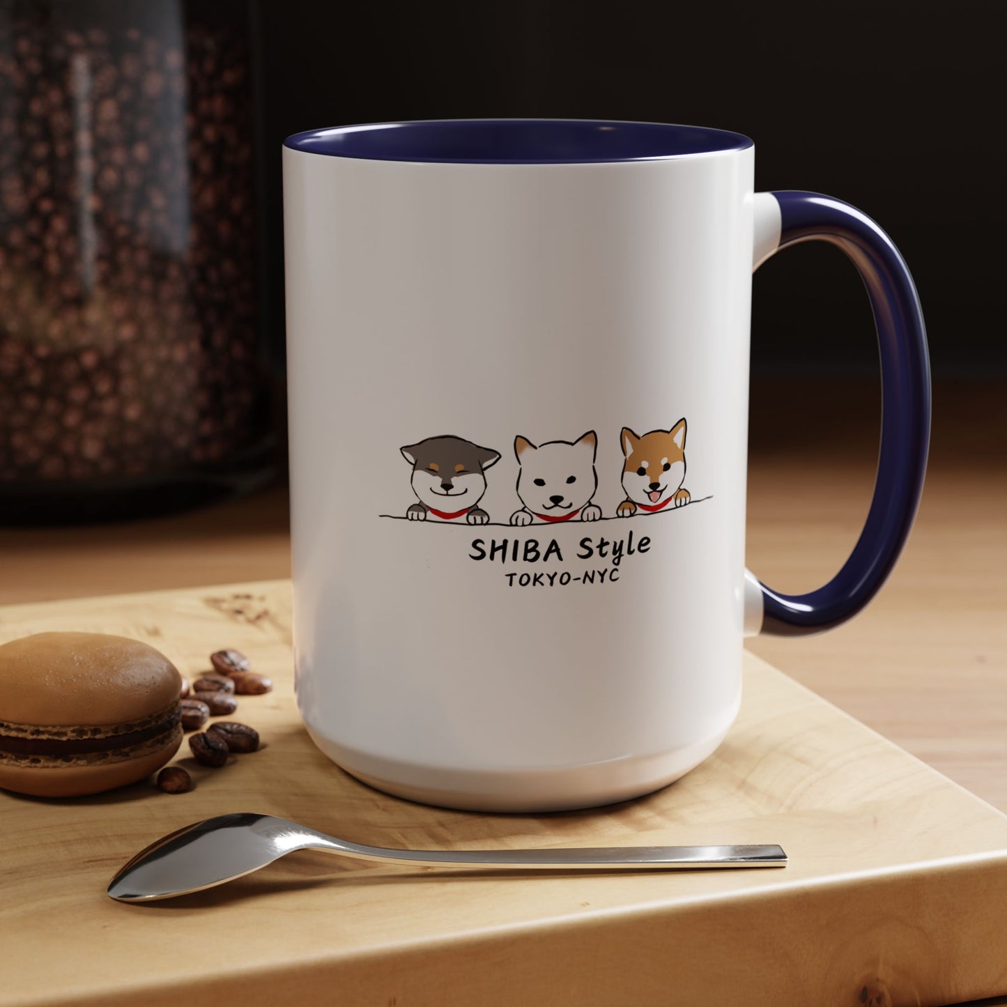 Mug (Tri-color shibas)