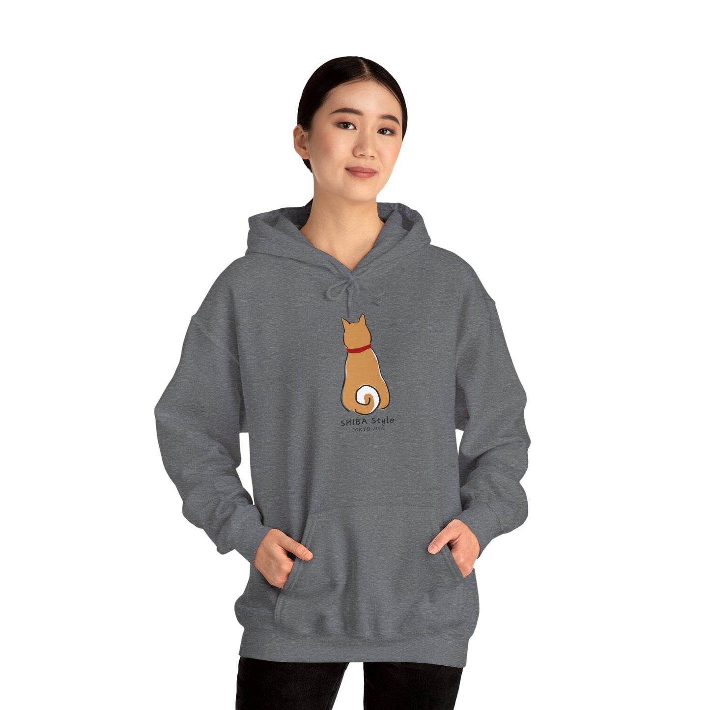 Shiba Style Unisex Hoodie – Cozy Sweatshirt for Dog Lovers