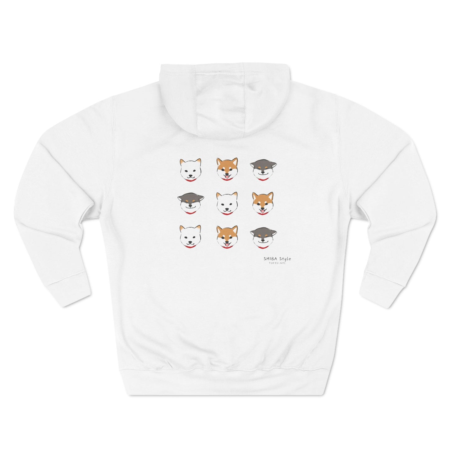 Fleece Hoodie (Shibas Faces)