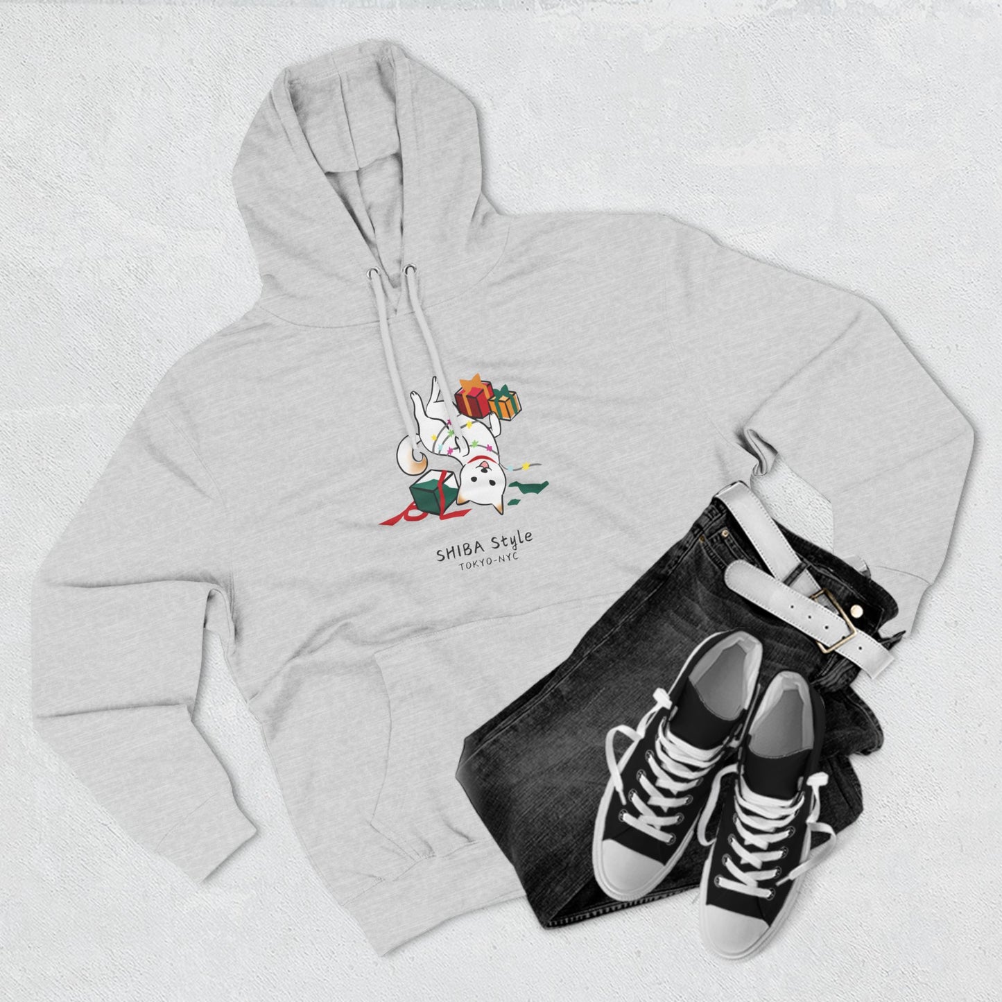 Fleece Hoodie (Holiday Edition Cream Shiba)