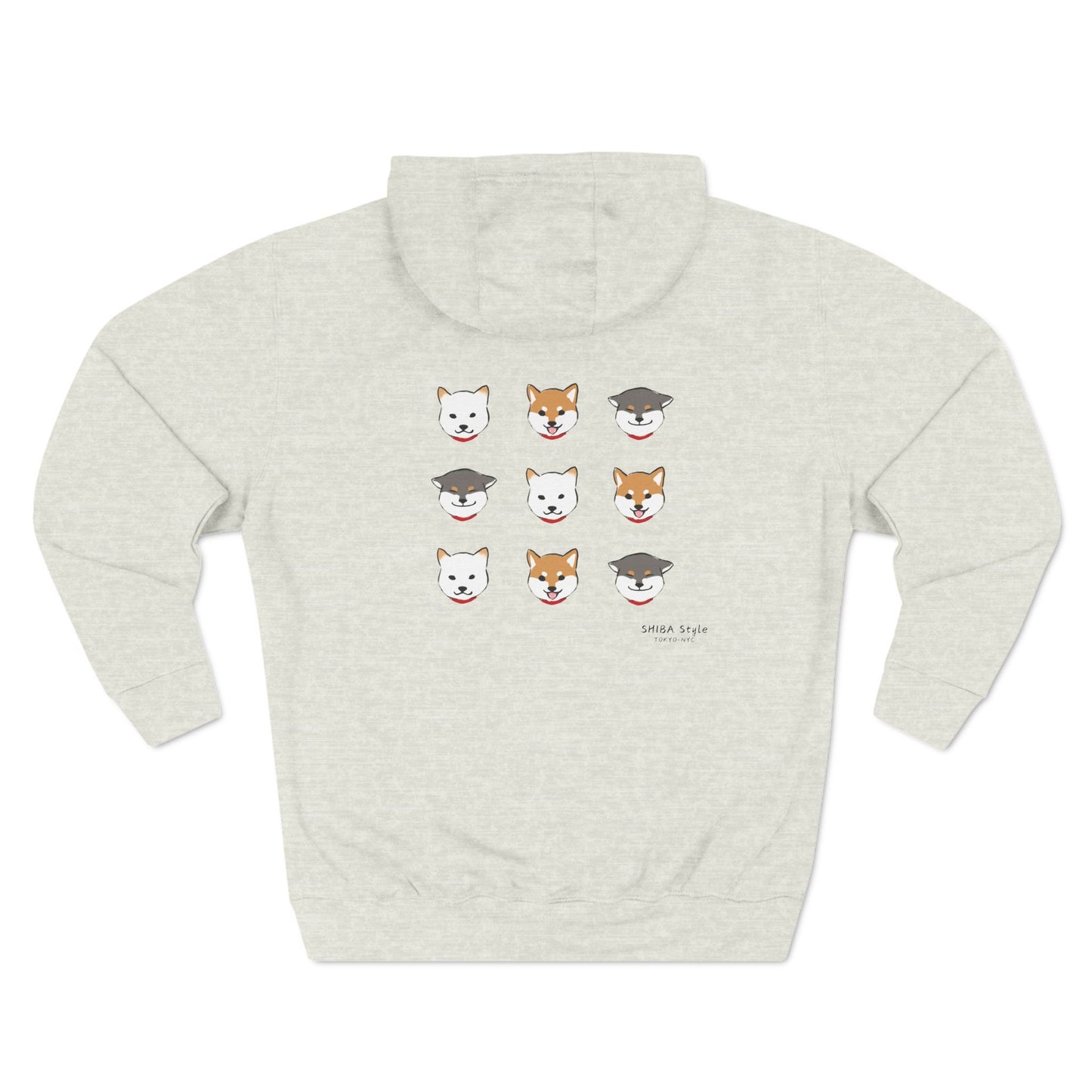 Fleece Hoodie (Shibas Faces)