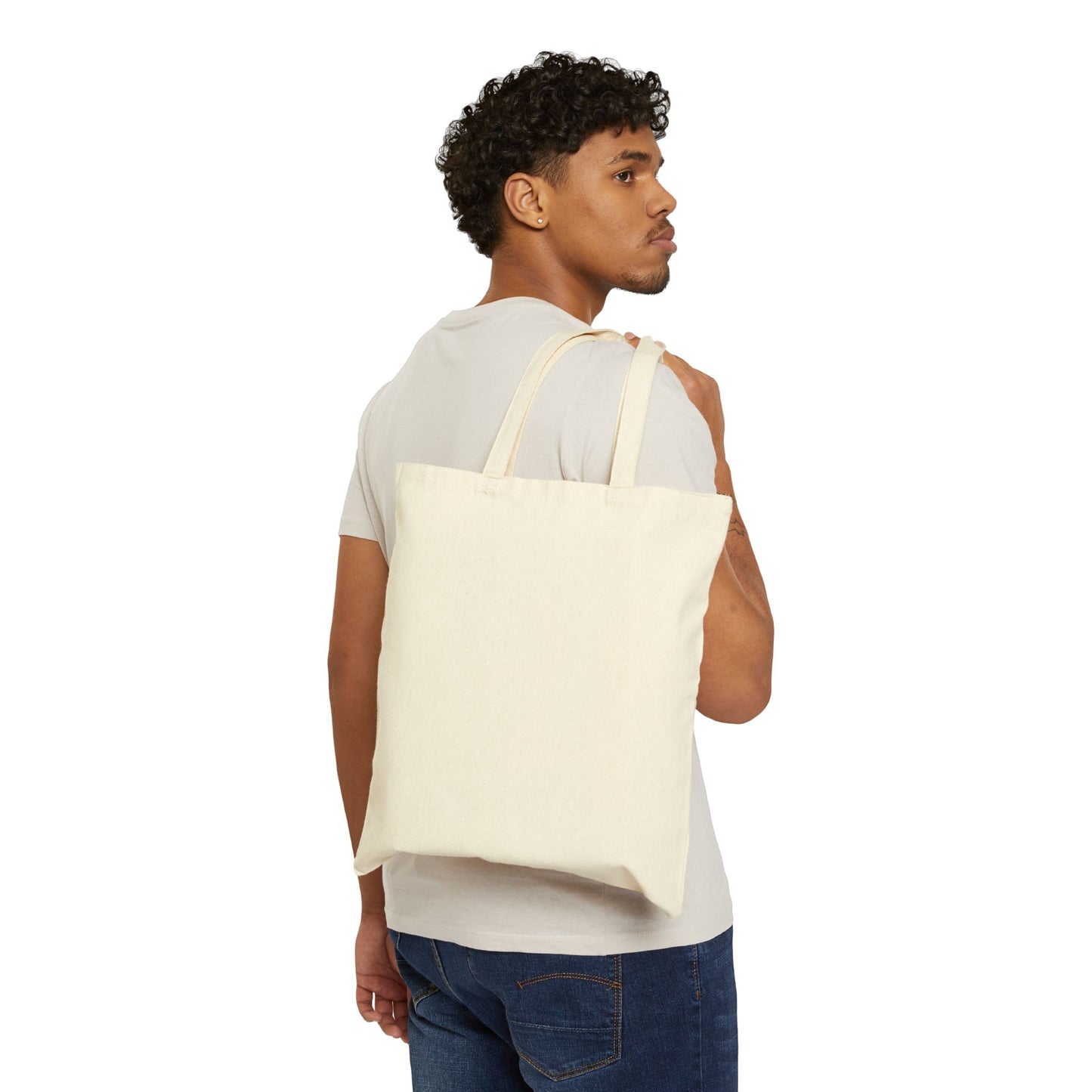 Cotton Canvas Tote Bag (Holiday Edition Cream Shiba)