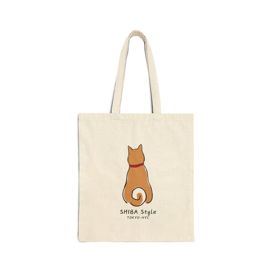 Cotton Canvas Tote Bag (SHIBA Style Logo)