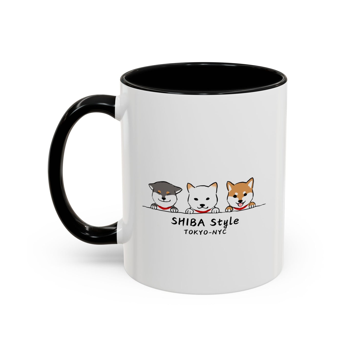 Mug (Tri-color shibas)