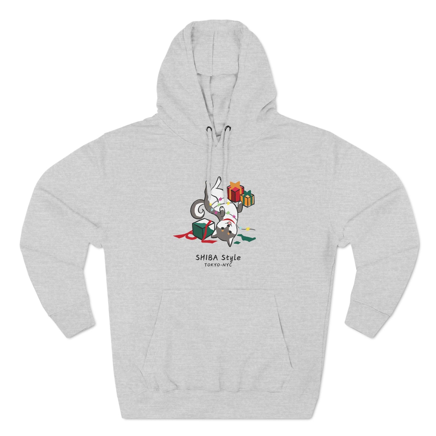 Fleece Hoodie (Holiday Edition Black Shiba)