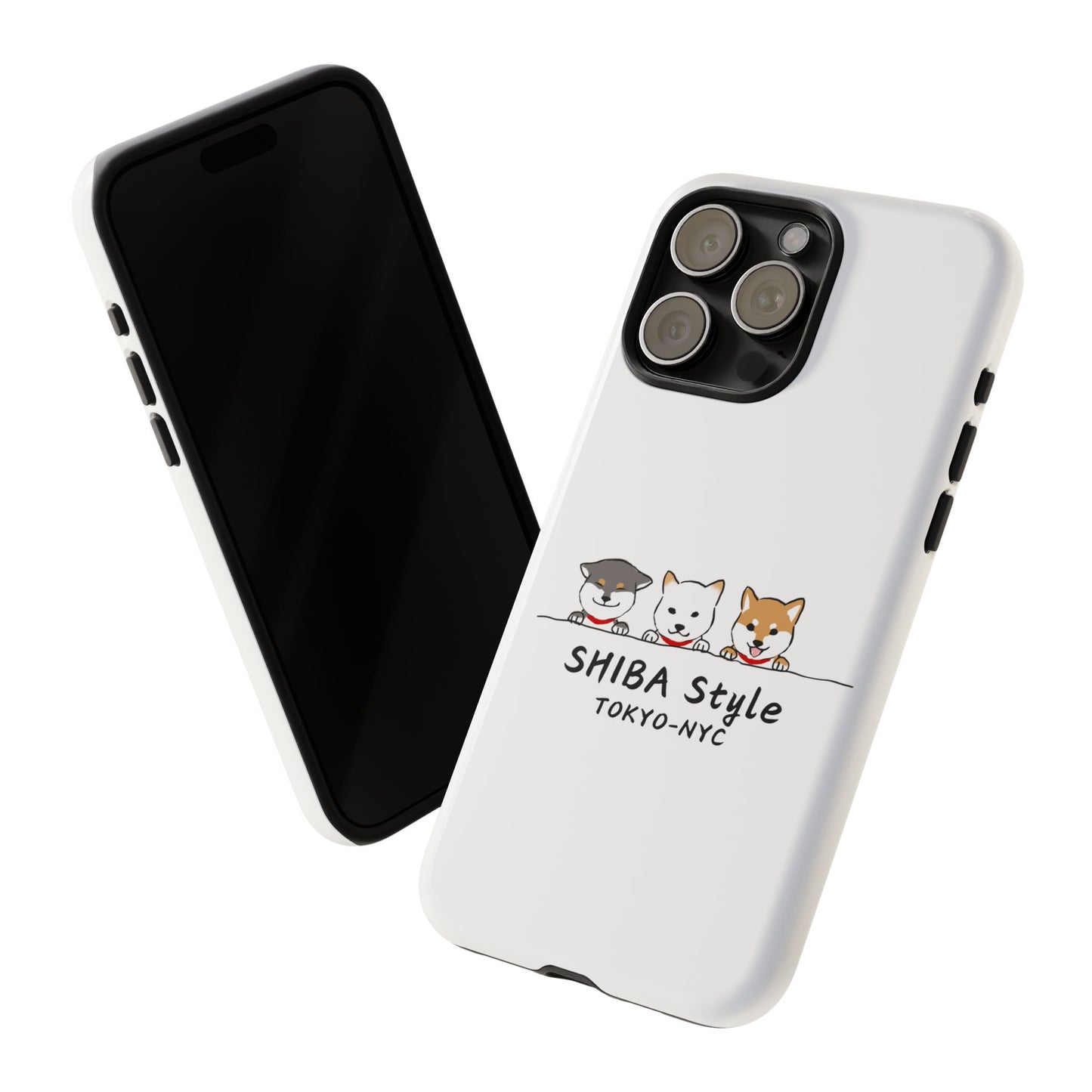 Shiba Shield Phone Cases (Tri-color shibas)