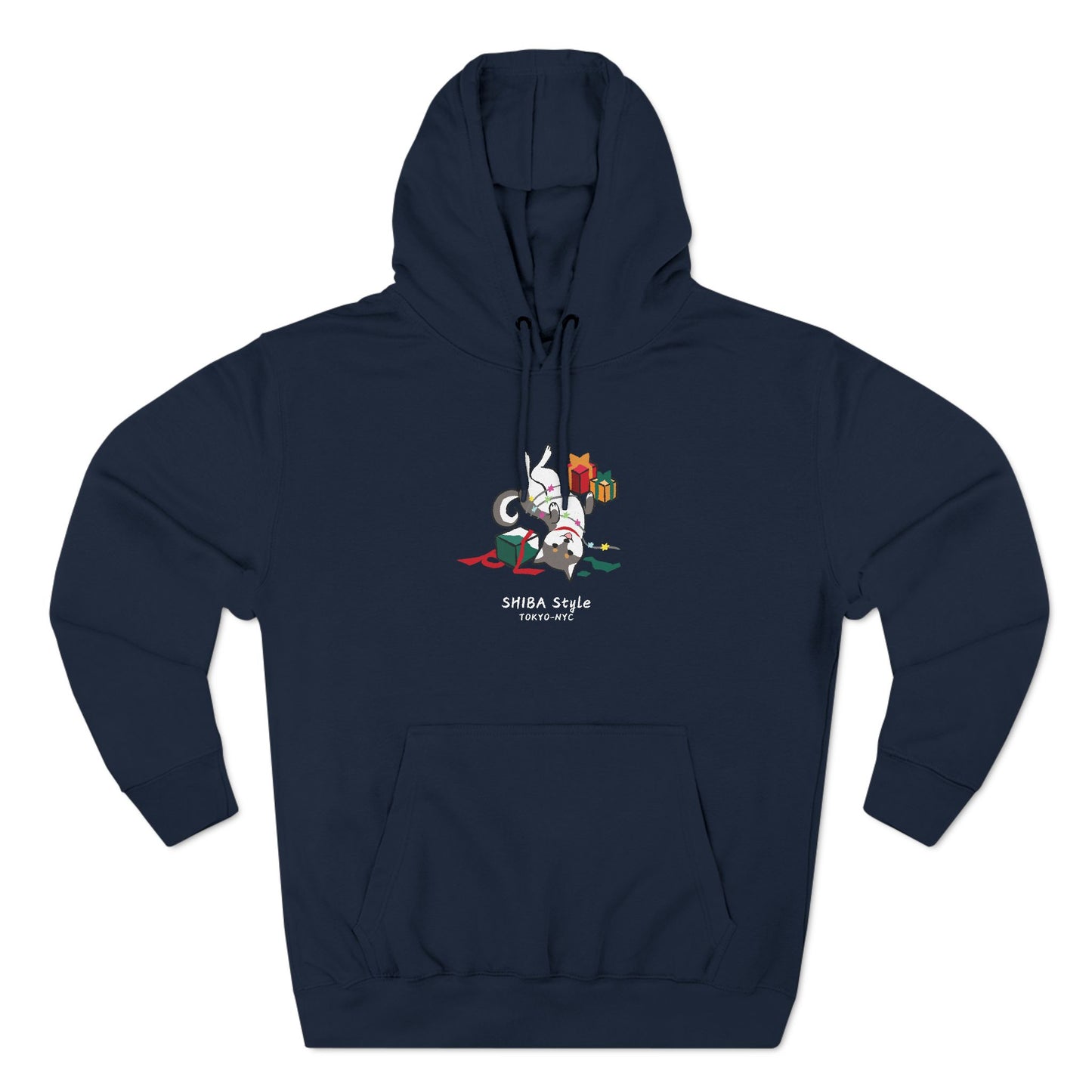 Fleece Hoodie (Holiday Edition Black Shiba)