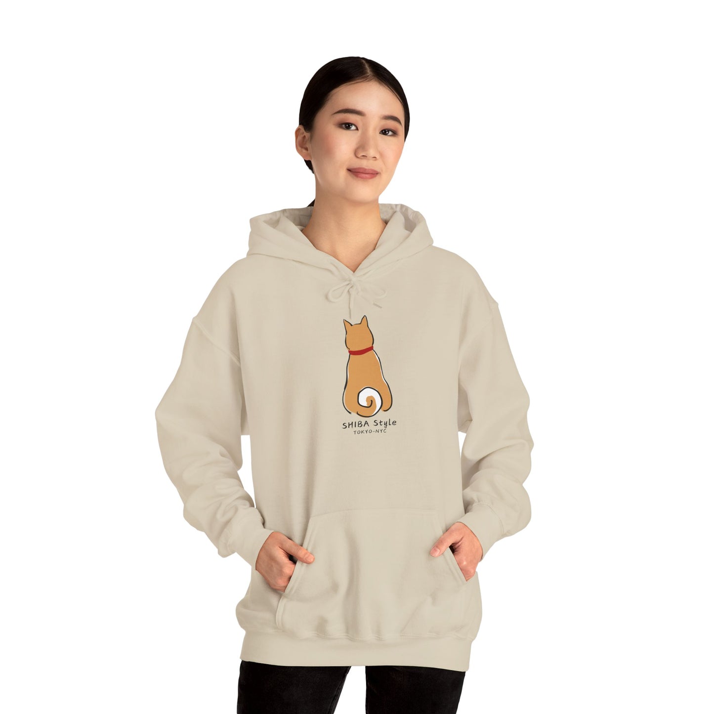 Shiba Style Unisex Hoodie – Cozy Sweatshirt for Dog Lovers