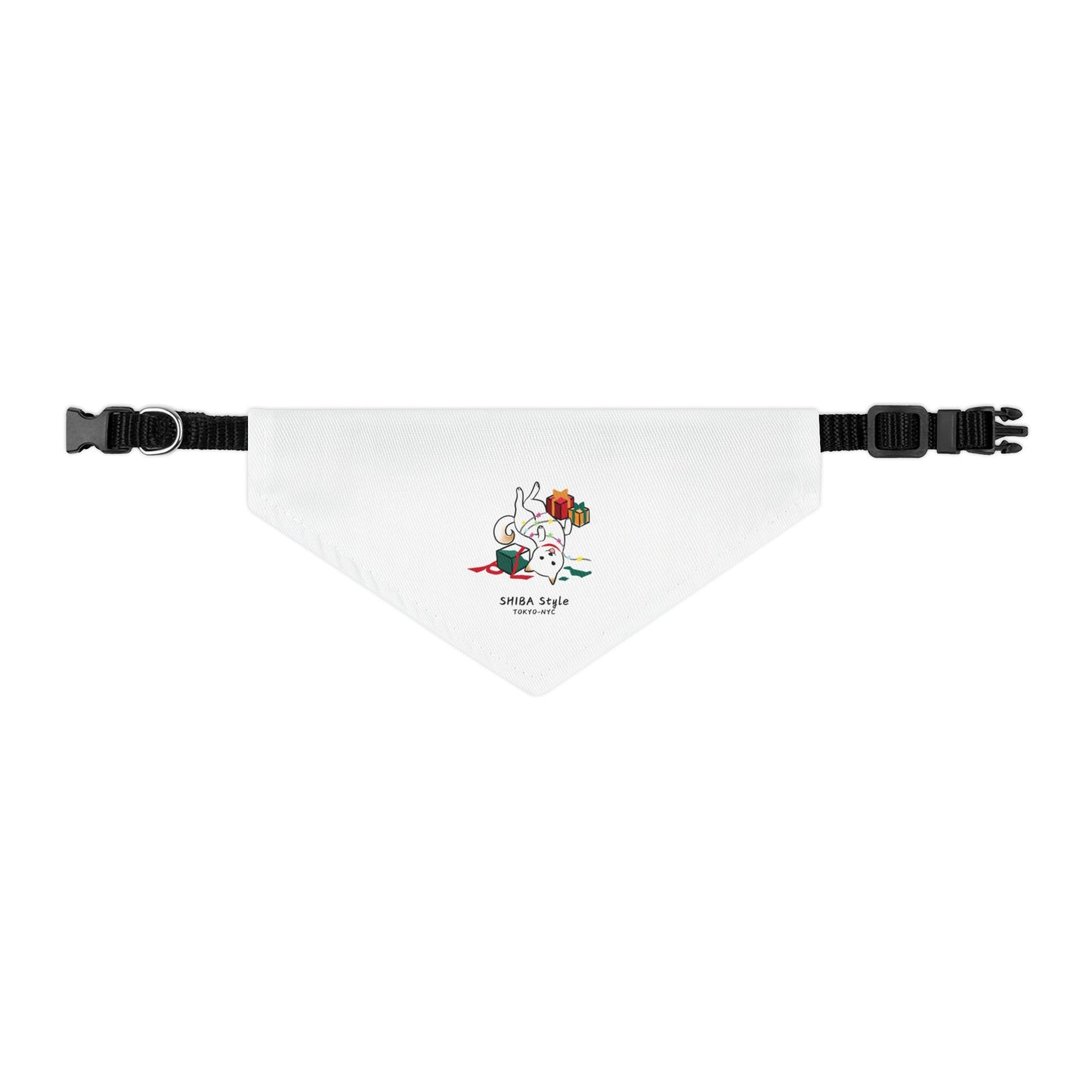 Pet Bandana Collar (Holiday Collection Cream Shiba)