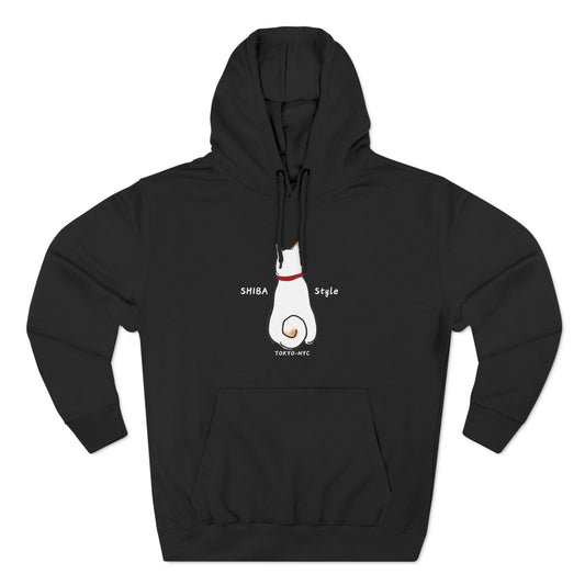 Fleece Hoodie (CREAM SHIBA Style logo)