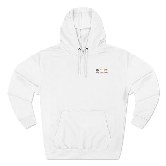 Fleece Hoodie (Tri-color shibas)