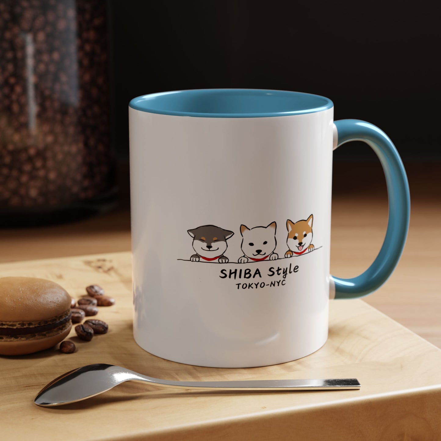 Mug (Tri-color shibas)