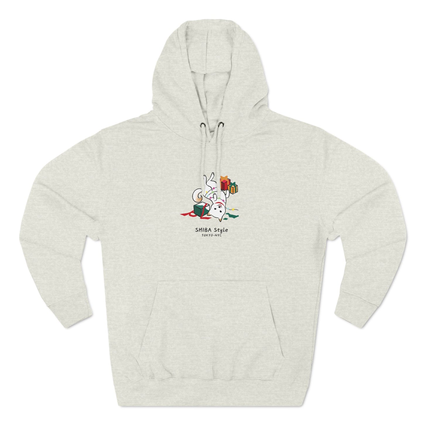 Fleece Hoodie (Holiday Edition Cream Shiba)