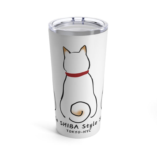 Tumbler 20oz (CREAM SHIBA Style Logo)