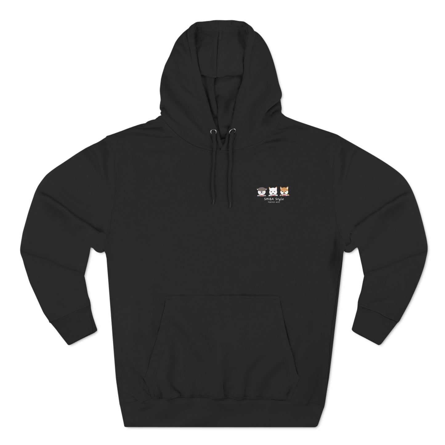 Fleece Hoodie (Tri-color shibas)