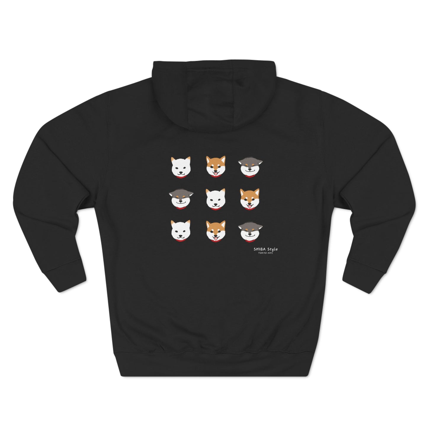 Fleece Hoodie (Shibas Faces)