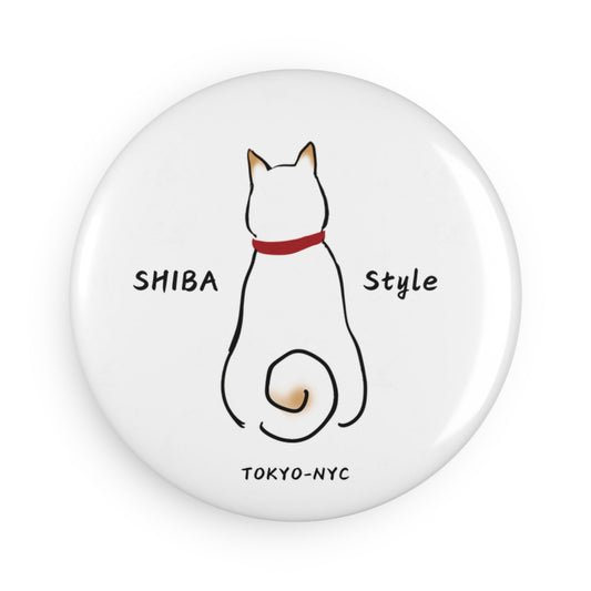 SHIBA Magnet (CREAM SHIBA Style Logo)