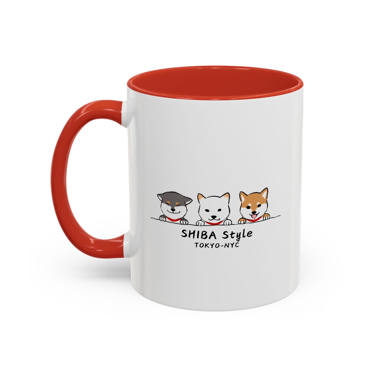 Mug (Tri-color shibas)