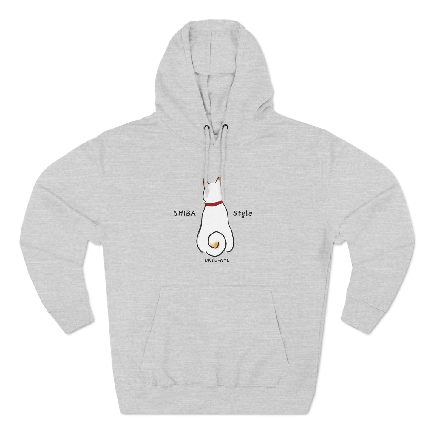 Fleece Hoodie (CREAM SHIBA Style logo)