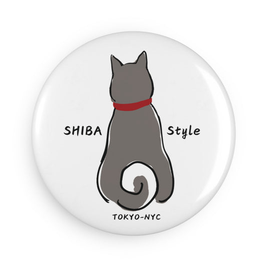 SHIBA Magnet (BLACK SHIBA Style Logo)