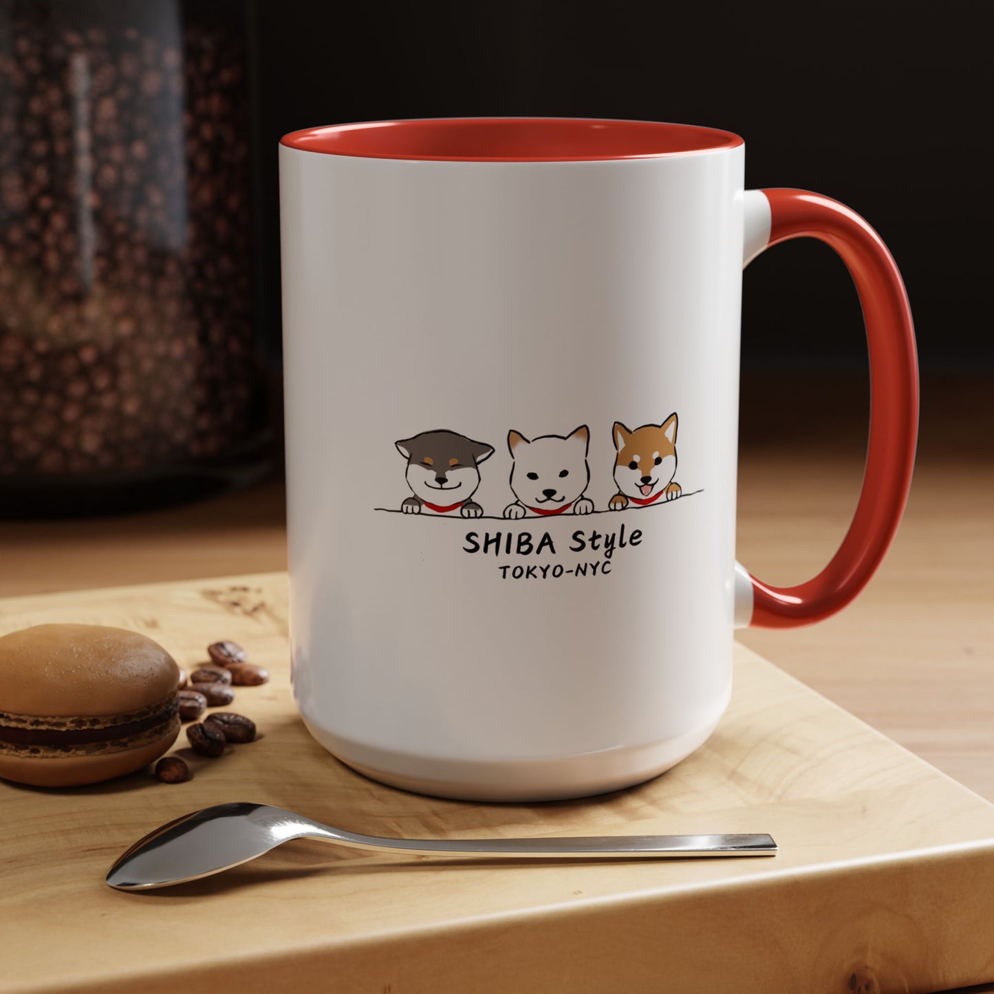 Mug (Tri-color shibas)