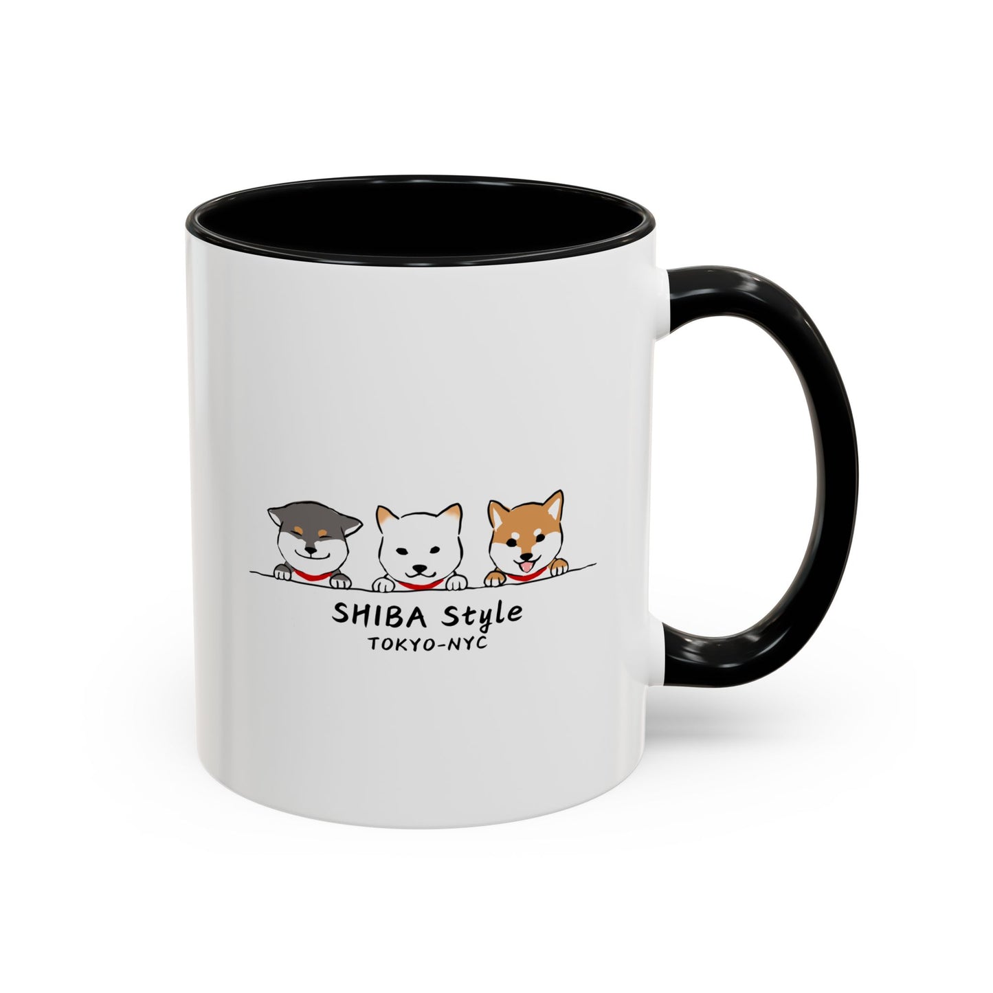 Mug (Tri-color shibas)