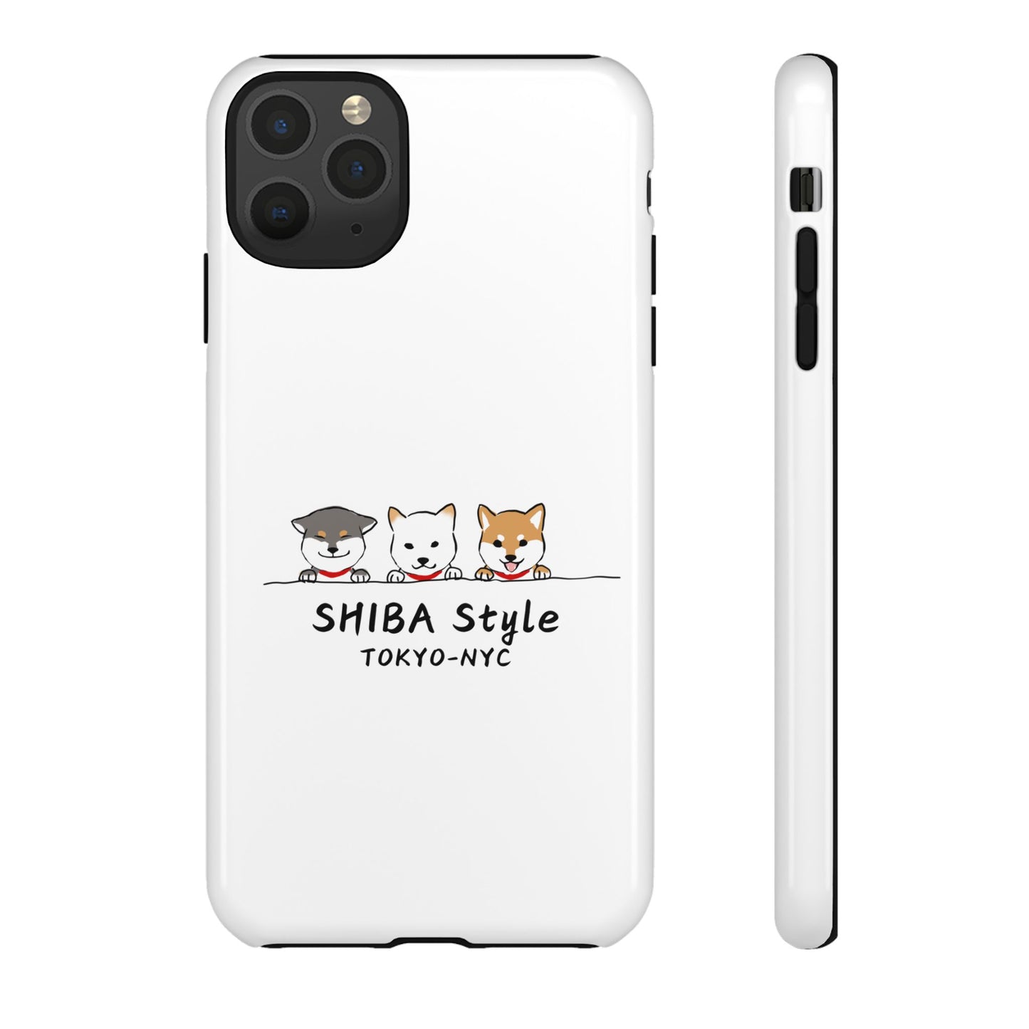 Shiba Shield Phone Cases (Tri-color shibas)